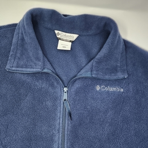 Columbia Men's Navy Blue‎ Full Zip Fleece Vest XXL